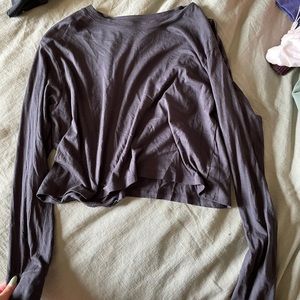 Long sleeve crop top